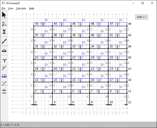 DS-Frame2D: Software de análise estrutural de pórticos