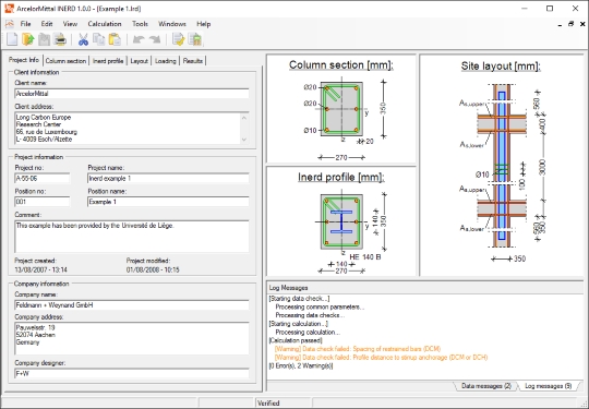 INERD 1.0.0: Software de dimensionamento sísmico de estruturas de betão armado