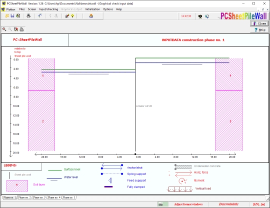 PCSheetPileWall 1.36: Software de dimensionamento de cortinas de estacas prancha