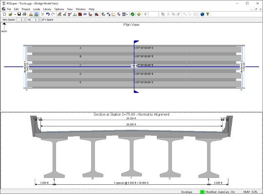 PGSuper 2.9.1: Software de dimensionamento de pontes com tabuleiros de vigas pré-fabricadas
