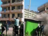 A lenta ruína e colapso de um edifício de 5 pisos em Nairobi
