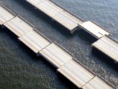 Colapso de secções do duplo tabuleiro da ponte I-10 em Nova Orleães