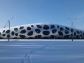 Construção do Estádio de Borisov na Bielorrússia