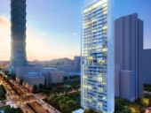 Prossegue construção do arranha-céus 55 Timeless em Taipé