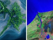 Impacto da construção de barragens e represas na geometria de deltas de rios