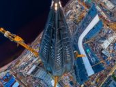 Imagem do dia: Construção do mais alto edifício da Europa aproxima-se da conclusão