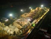 A demolição sincronizada de 19 edifícios em apenas 10 segundos com 120 mil detonações
