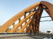 ponte rodoviárias de Glulam