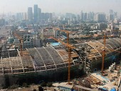 Avanço do Projeto de Construção do Complexo Comercial Riverside 66 na China